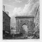 The Porte Saint-denis, Paris, France Art Print