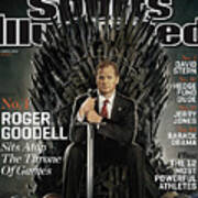 The Power Issue Roger Goodell Sits Atop The Throne Of Games Sports Illustrated Cover Art Print