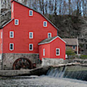 The Red Mill Historical Landmark. Art Print