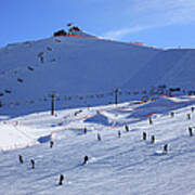 The Ski Area Near Canazei Art Print