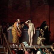 The Slave Market In Rome, C1883-c1884 Art Print