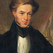 Portrait Of Thomas Ustick Walter, 1835 Art Print