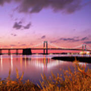 Throgs Neck Bridge Sunset #1 Art Print