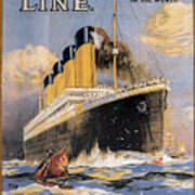 Titanic Advertising Poster Art Print