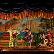 Traditional Puppet Show - Myanmar Art Print