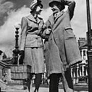 Trevor Howard And Celia Johnson In Brief Encounter -1945-. Art Print