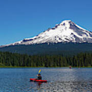 Trillium Lake And Mount Hood Art Print