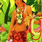 Tropical Woman Art Print
