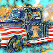 Trucking Usa 2 Art Print
