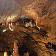 Tuckaleechee Caverns Big Room Stalagmites Art Print