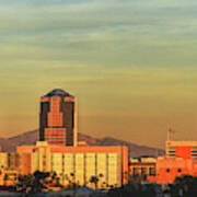 Tucson Skyline And Moon Art Print