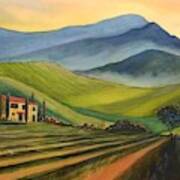 Tuscan Fields Art Print