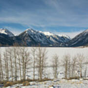 Twin Lakes Winter Art Print