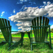 Two Chairs Back 20 Art Print