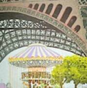 Under The Eiffel Tower Art Print