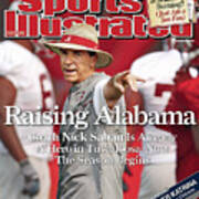 University Of Alabama Coach Nick Saban Sports Illustrated Cover Art Print