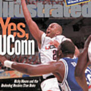 University Of Connecticut Ricky Moore, 1999 Ncaa National Sports Illustrated Cover Art Print