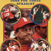 University Of Nebraska Coach Bob Devaney Sports Illustrated Cover Art Print