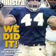University Of Notre Dame Jim Flanigan Sports Illustrated Cover Art Print