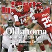 University Of Oklahoma Qb Sam Bradford Sports Illustrated Cover Art Print