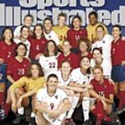 Us Womens National Soccer Team, 1999 Sportswomen Of The Year Sports Illustrated Cover Art Print