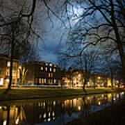 Utrecht By Night Art Print