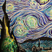 van gogh with the flow shirt