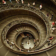 Vatican Museums Spiral Staircase Art Print