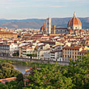 View Of Florence, Tuscany, Italy Art Print
