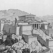 View Of The Acropolis Art Print