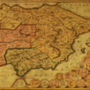Mapa Portugal Espanha Ibérica 120x90cm Enrolado Frete R$ 20
