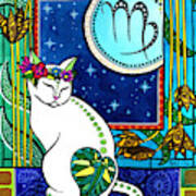 Virgo Cat Zodiac Art Print