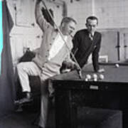 W. C. Fields Gets Billiard Lesson Art Print