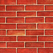 Wall Of Bricks Art Print