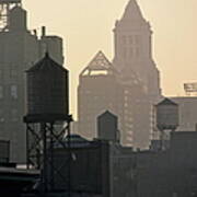 Water Towers And The Con Edison Building Art Print