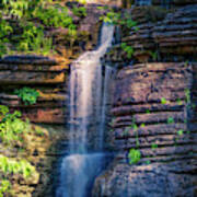 Waterfall At Top Of The Rock #3 Art Print