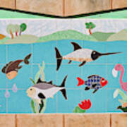 Watkin Park Fish Mural Art Print