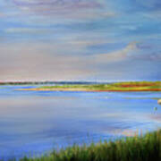 West Bay Landing, Osterville, Late Afternoon Art Print