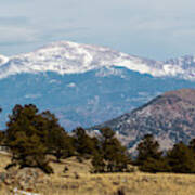 West Face Of Pikes Peak Art Print