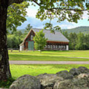 West Side Road Barn  - New Hampshire Art Print