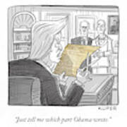 What Obama Wrote Art Print