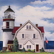White Lighthouse Art Print