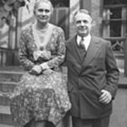 William Donovan With Wife Ruth Art Print