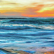 Wind N Sea Sunset Flow Art Print