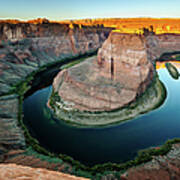 Winding Colorado River On Horseshoe Bend Art Print