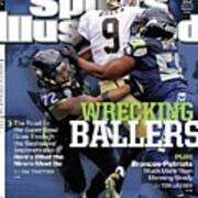 Wrecking Ballers The Road To The Super Bowl Goes Through Sports Illustrated Cover Art Print