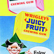 Wrigleys Chewing Gum Art Print