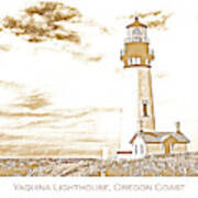 Yaquina Lighthouse, Oregon Art Print