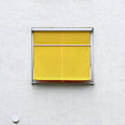 Square - Yellow Blind Art Print