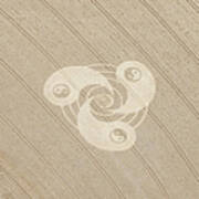 Yin Yang Symbol Crop Circle Art Print